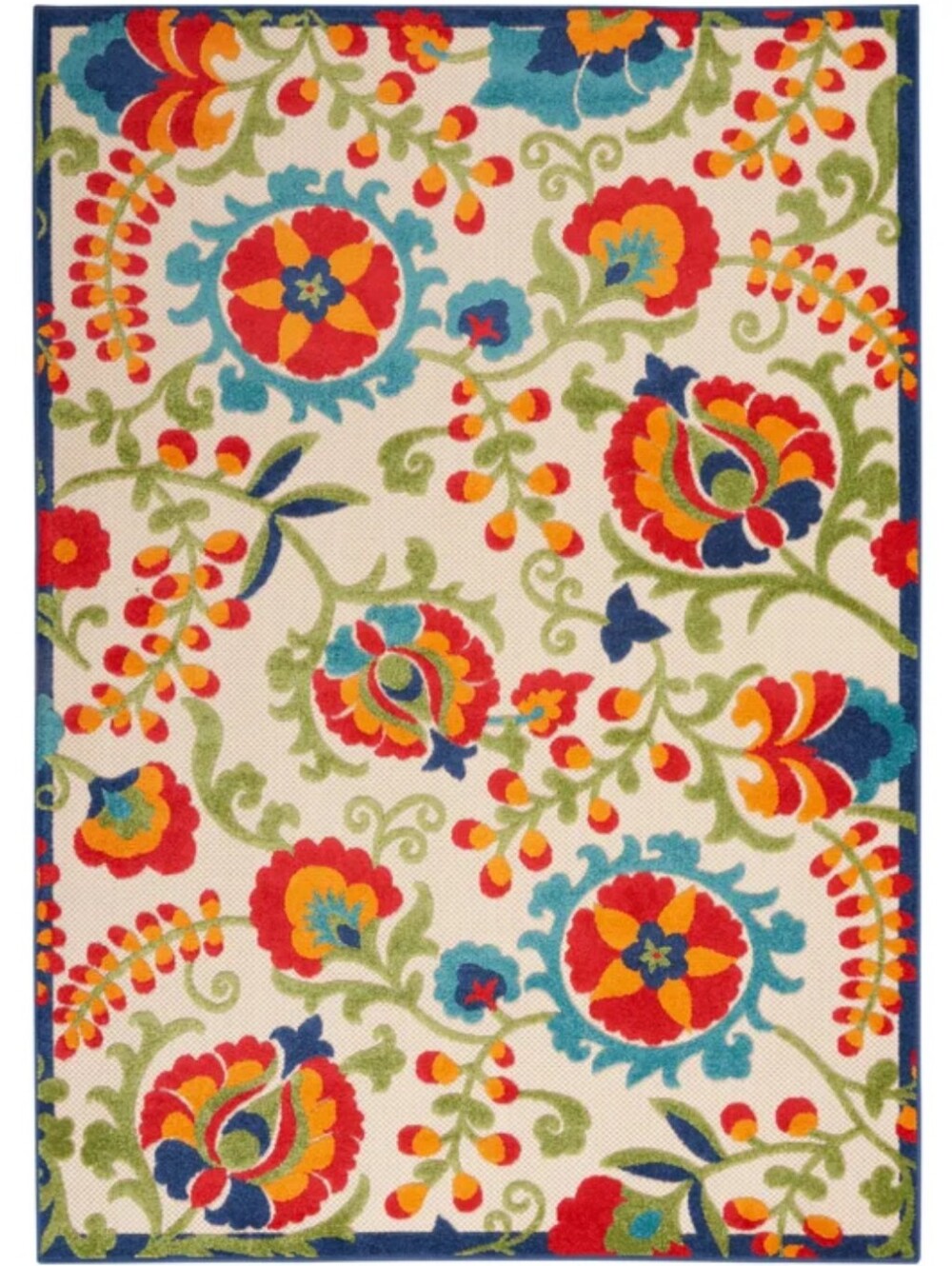 3’6” x 5’6”/ Nourison Veranda Indoor/Outdoor Area Rug, Fiesta,
